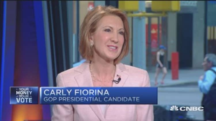 Huge gulf between people and government: Carly Fiorina