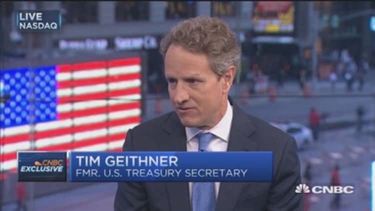 Yellen doing 'excellent' job: Tim Geithner