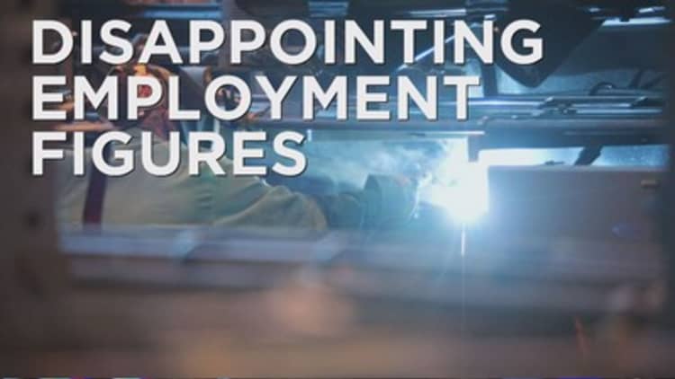 Disappointing jobs report figures