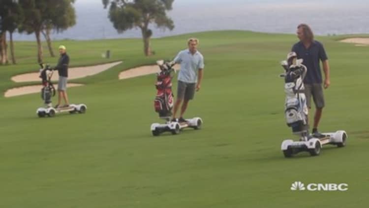 Surfing the greens with golf's new cart