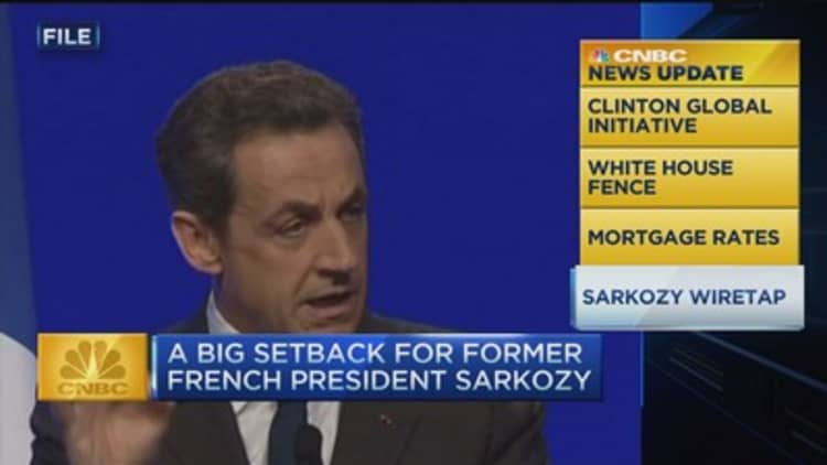 CNBC update: Sarkozy wiretap