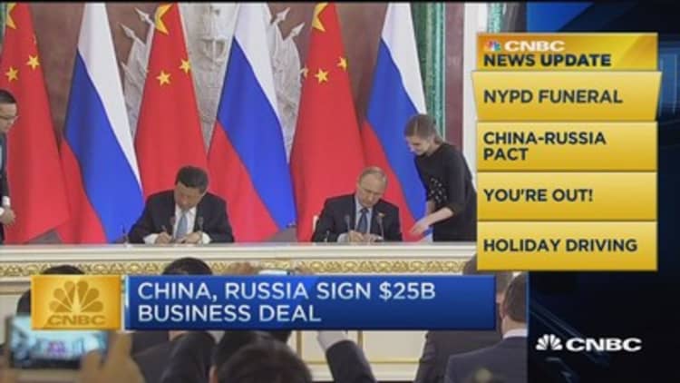 CNBC update: China, Russia sign $25 billion deal