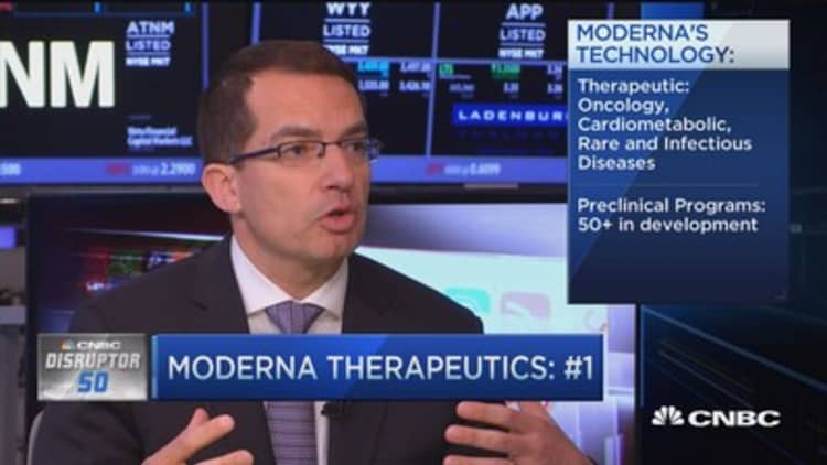 Moderna Therapeutics No. 1 on Disruptor 50: Here's why