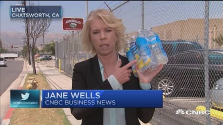 Outrage at bottled water companies