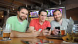 DraftKings founders (left to right) Paul Liberman, Jason Robins and Matt Kalish