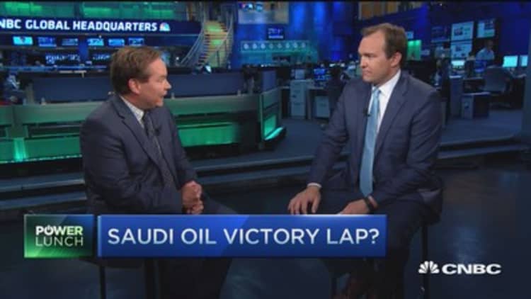 Saudi oil victory lap?