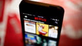 Netflix app on a mobile phone