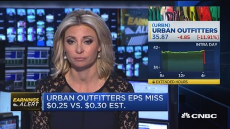 Urban Outfitters tanks on earnings miss 