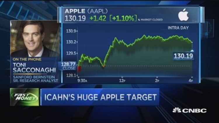 Icahn's huge Apple target 