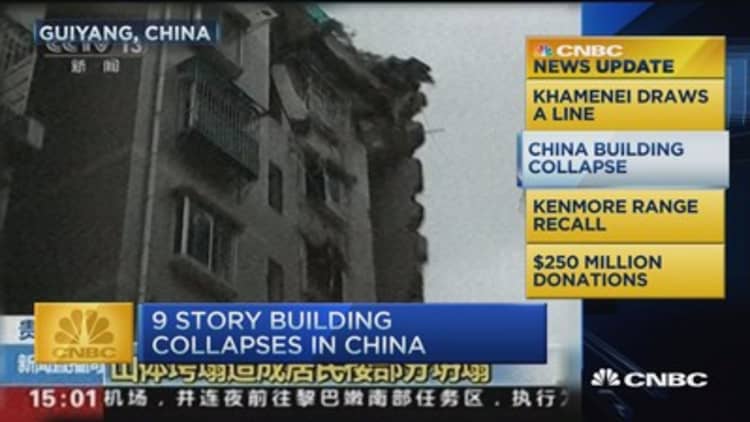 CNBC update: China building collapses