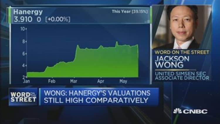 The after-effects of Hanergy's stock collapse