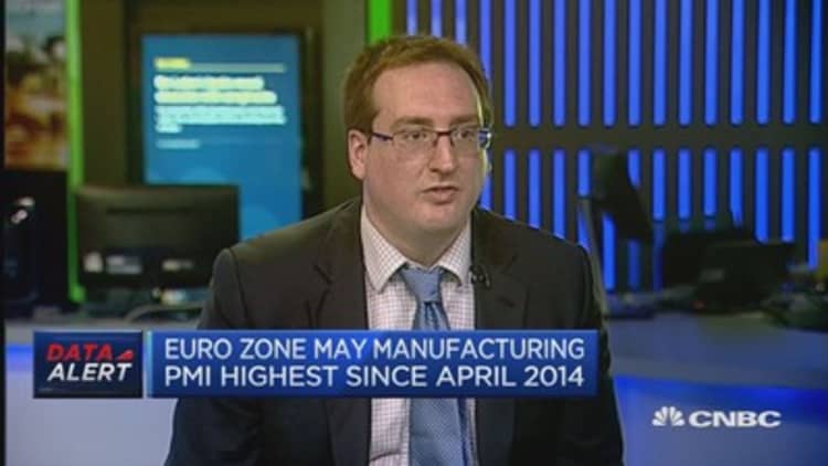 Euro zones PMI May data: Reaction