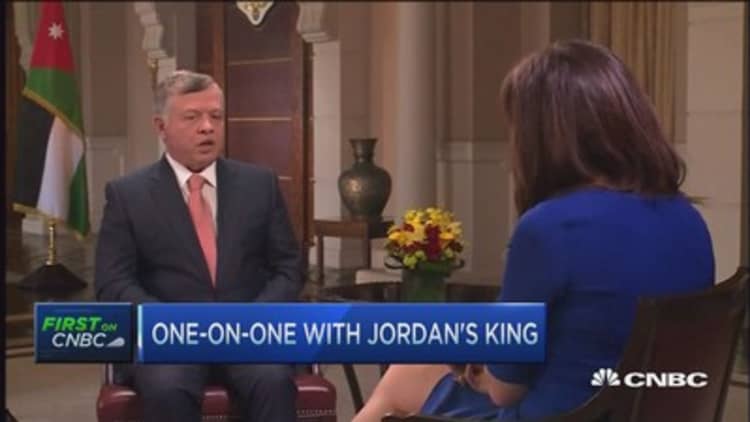 Jordan's King Abdullah goes green