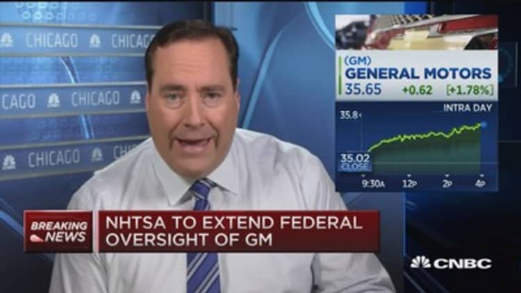 NHTSA extends federal oversight of GM