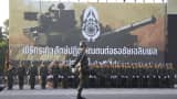 Thai soldiers parade during celebrations of the Royal Thai Armed Forces Day at a military base in Bangkok, Thailand on January 18, 2015