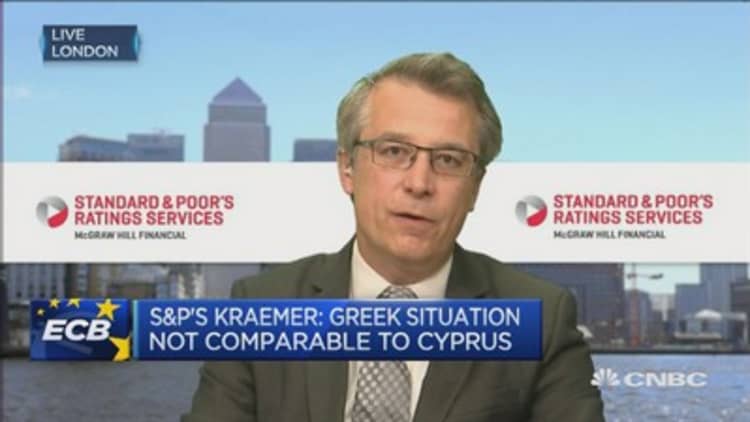 Greek default risk "pretty high": Kraemer