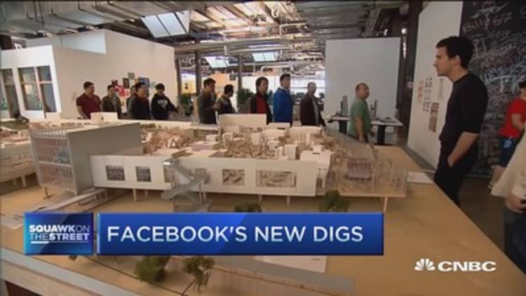 FB's largest open floor plan in in the world 