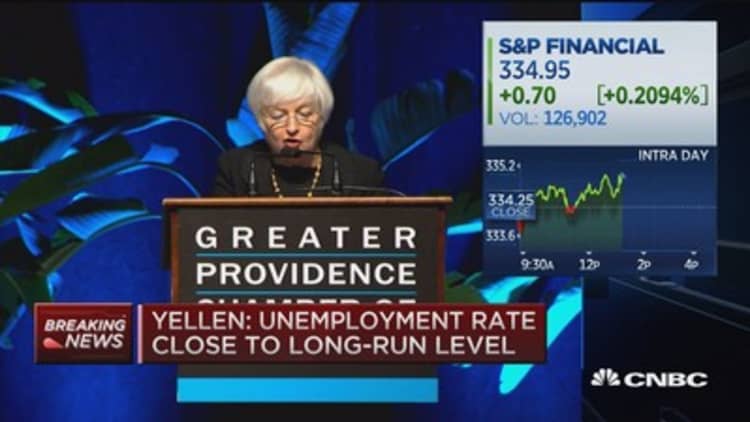 Yellen: Labor market approaching full strength