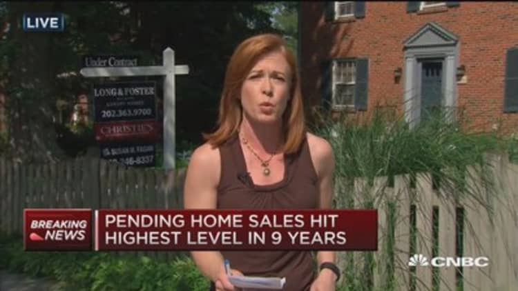 Pending home sales up 3.4% 