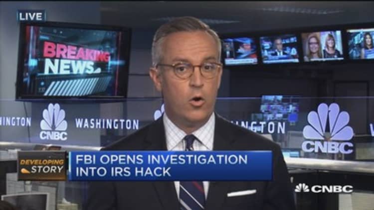 FBI investigates IRS hack