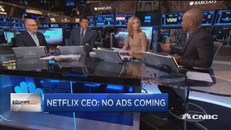 Reed Hastings: No ads coming onto Netflix