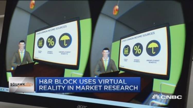 H&R Block tests virtual reality in market research