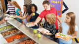 A file photo of a school cafeteria.