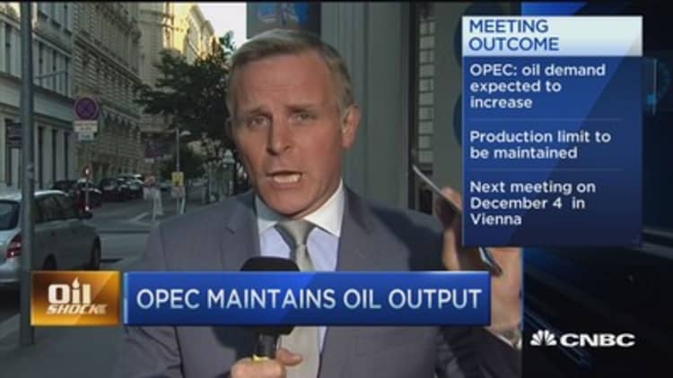 OPEC maintains oil output 