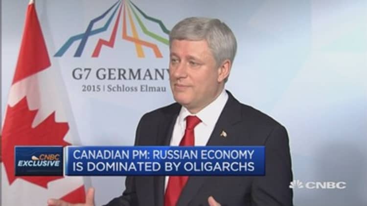 Russia is dominated by oligarchs: Canadian PM