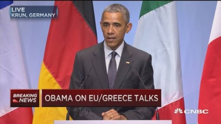 Obama: Greeks need to follow through 