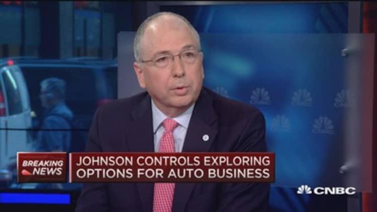 Johnson Controls explores separation options: CEO