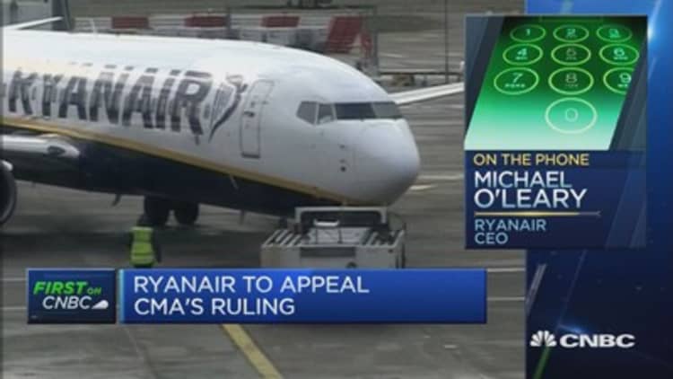 Ryanair CEO: Can't see reason to divest