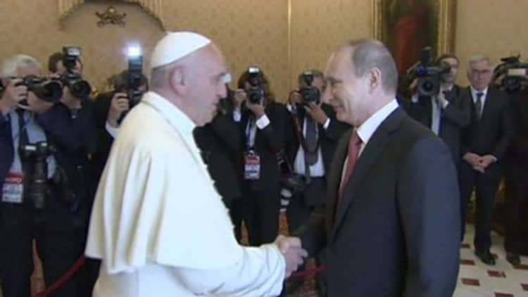 The Pope pleads for a cooler Russia