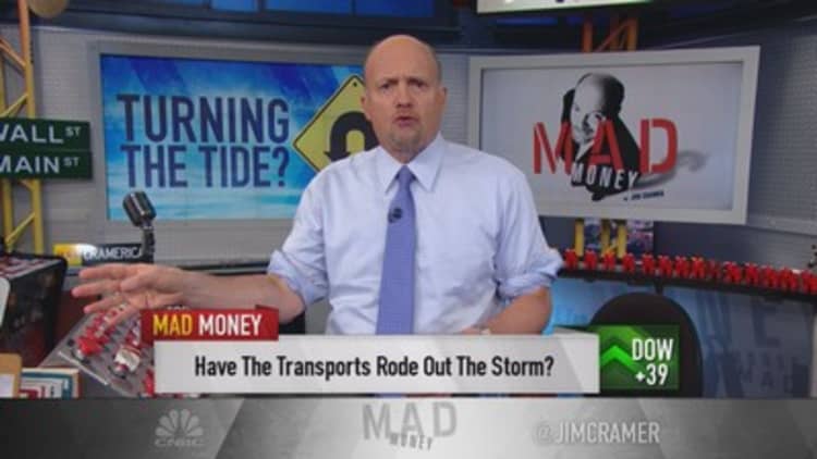 Cramer: Free-fall in transports over 