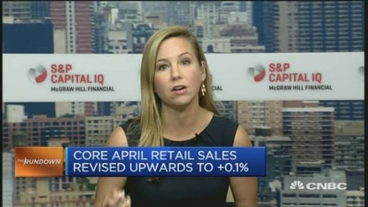 Is the upbeat retail sales report an encouraging sign?
