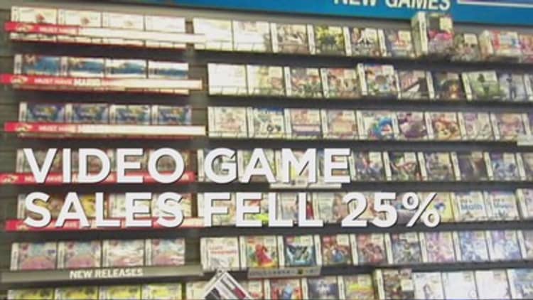 Video game sales down