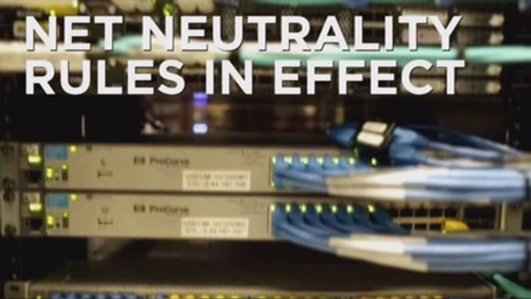 Net neutrality rules go into effect