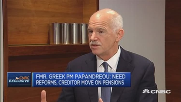 Greece on brink of disaster: Former Greek PM 