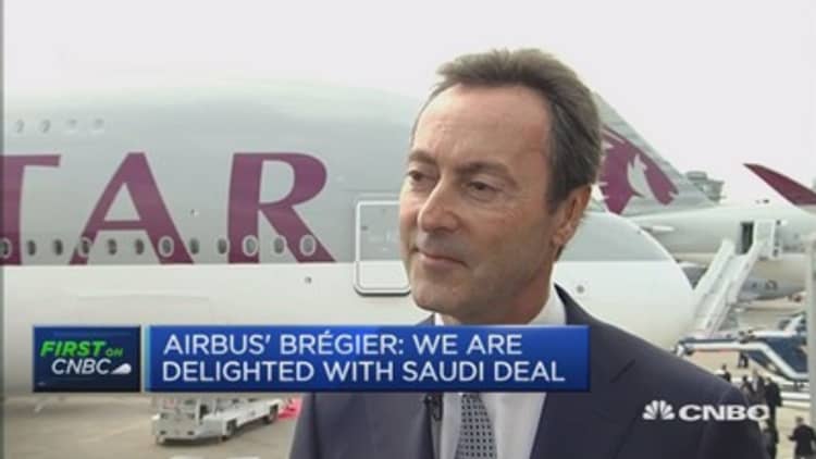 Airbus: We're delighted with Saudi deal