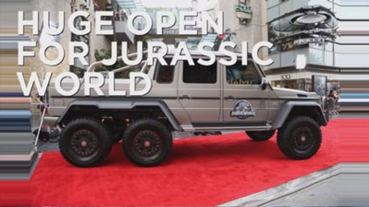 Jurassic World tops box office