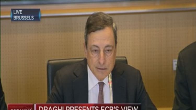 Recovery is at a moderate pace: Draghi