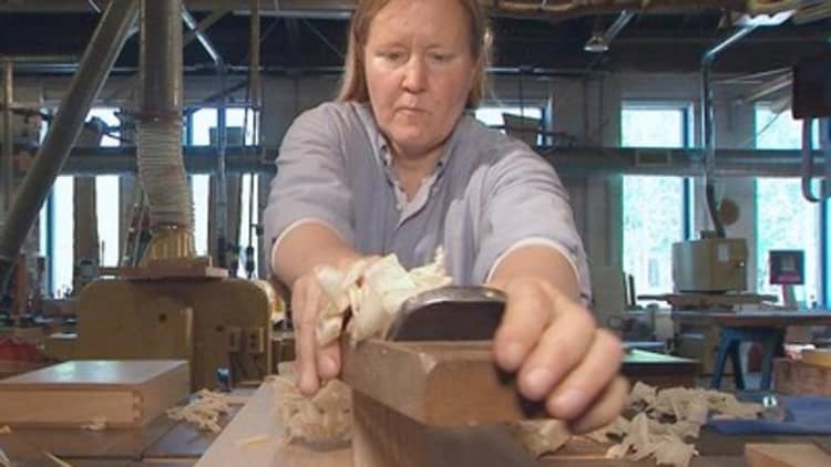 Why one woman left Goldman Sachs for...woodworking?
