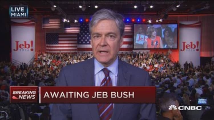 Jeb Bush vs. GOP rivals