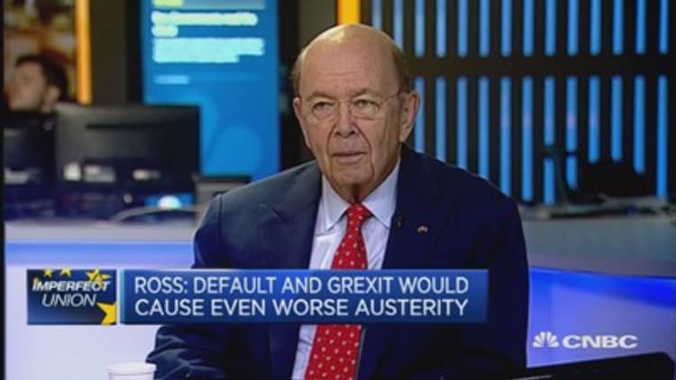 Greece can't afford to default:  Wilbur Ross