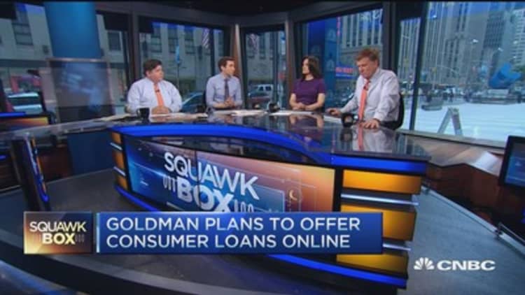 Goldman Sachs plans to offer consumer loans online