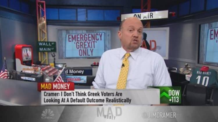 Greece economy in death spiral: Cramer