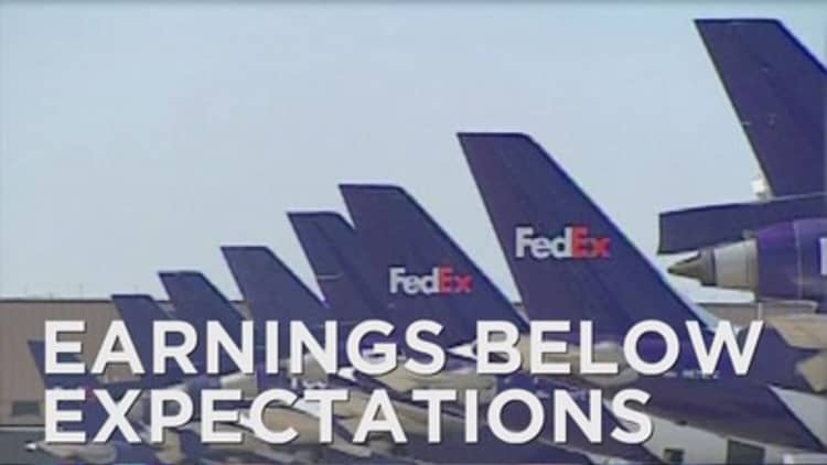 FedEx posts disappointing results