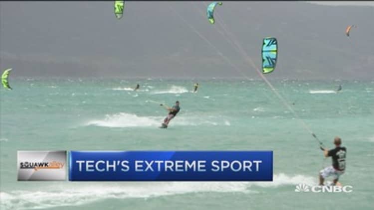 Tech's extreme sport: Kiteboarding 