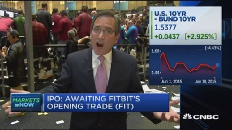 Santelli: 10-year unchanged after Fed
