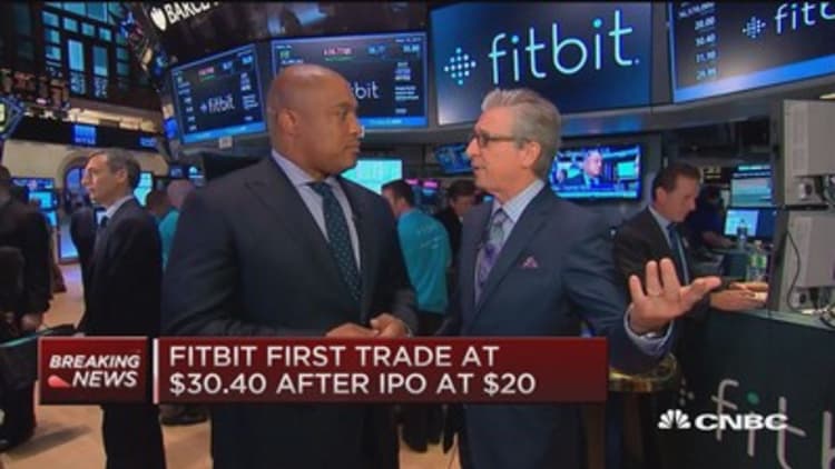 NYSE's Garvis says Fitbit IPO 'flawless'